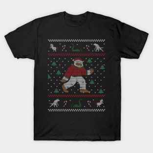 Funny Bigfoot Ugly Christmas Sweater Sasquatch T-Shirt